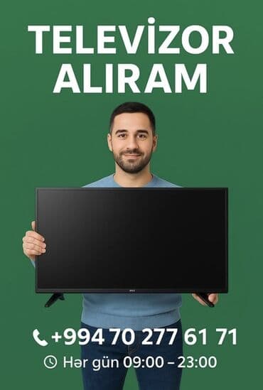 Xidmət: Televizor alışı yüksek qiymete - Televizorların alınması üzrə lalafo.az -da Xidmət: Televizor alışı yüksek qiymete - Televizorların alınması üzrə