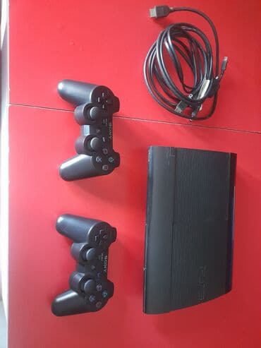 Sony PlayStation 3 Super Slim, 2 pult üstündə verirəm, əla lalafo.az -da Sony PlayStation 3 Super Slim, 2 pult üstündə verirəm, əla
