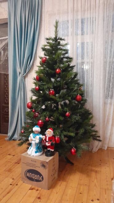 1.80 boyu varYolkanın tam dəsti – ev dekoru üçün bayram komplekti. - lalafo.az -da 1.80 boyu varYolkanın tam dəsti – ev dekoru üçün bayram komplekti. -