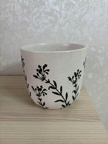 Keramika dekorativ çiçək qabı - Material: Yüksək keyfiyyətli lalafo.az -da Keramika dekorativ çiçək qabı - Material: Yüksək keyfiyyətli