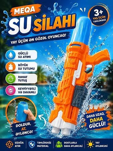 Su atan tapança Qiyməti 7 azn 25 azndək modellərimiz mövcuddur lalafo.az -da Su atan tapança Qiyməti 7 azn 25 azndək modellərimiz mövcuddur