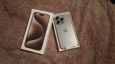 IPhone 15 Pro, White Titanium, Face ID lalafo.az -da IPhone 15 Pro, White Titanium, Face ID