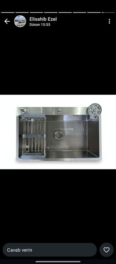 Unitaz baçokları: Kvadrat Mətbəx çanağı, Paslanmaz polad lalafo.az -da — 6 Unitaz baçokları: Kvadrat Mətbəx çanağı, Paslanmaz polad — 6