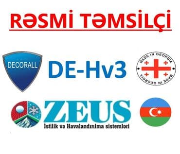 İstilik sistemi: DE-Hv3 – DECORALL markalı, Gürcüstanda istehsal olunan (Made in lalafo.az -da — 1 İstilik sistemi: DE-Hv3 – DECORALL markalı, Gürcüstanda istehsal olunan (Made in — 1