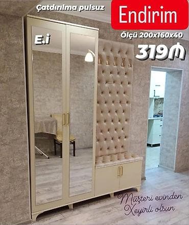 *Dəhliz dolabı 319Azn 💥ENDİRİM* ✔️Rəng seçimi var *Çatdırılma və lalafo.az -da *Dəhliz dolabı 319Azn 💥ENDİRİM* ✔️Rəng seçimi var *Çatdırılma və