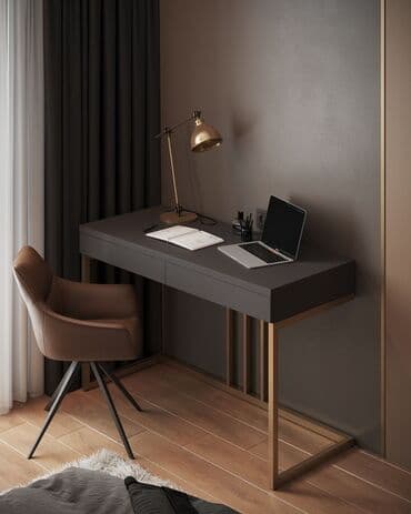Müasir dizaynlı iş masası - Masa: Minimalist üslub, tünd boz üst lalafo.az -da Müasir dizaynlı iş masası - Masa: Minimalist üslub, tünd boz üst