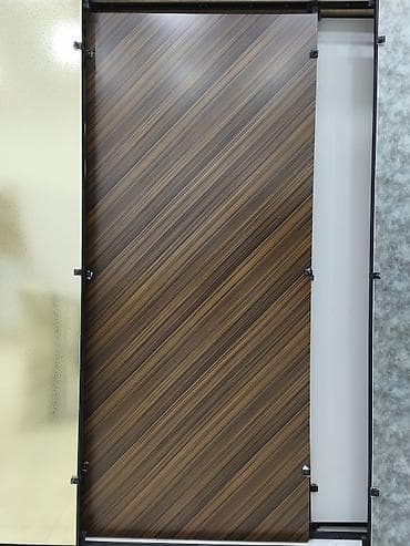 Dekorativ divar panelləri: Taxta naxışlı sürgülü qapı paneli - Material: laminat/MDFlam səth lalafo.az -da — 1 Dekorativ divar panelləri: Taxta naxışlı sürgülü qapı paneli - Material: laminat/MDFlam səth — 1