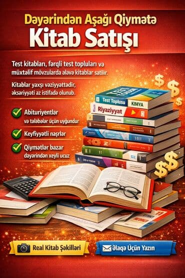 Dəyərindən aşağı qiymətə kitab satışı Məzmun: - Test kitabları lalafo.az -da Dəyərindən aşağı qiymətə kitab satışı Məzmun: - Test kitabları