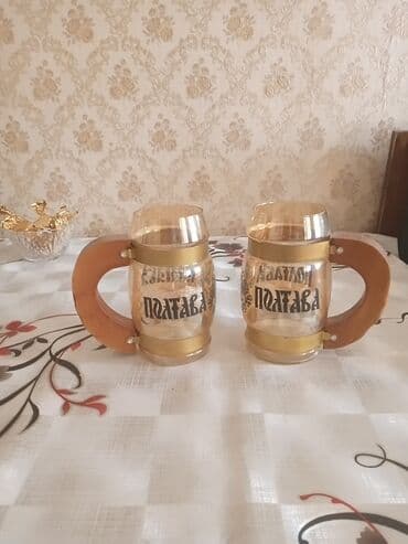 Fincanlar, rəng - Qızılı, Şüşə, 2 ədədli dəst, 400 ml, SSRİ lalafo.az -da Fincanlar, rəng - Qızılı, Şüşə, 2 ədədli dəst, 400 ml, SSRİ