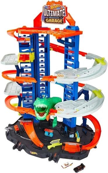 Хот Вилс Гараж с динозавром Hot Wheels City Robo T-Rex Ultimate lalafo.az -da Хот Вилс Гараж с динозавром Hot Wheels City Robo T-Rex Ultimate