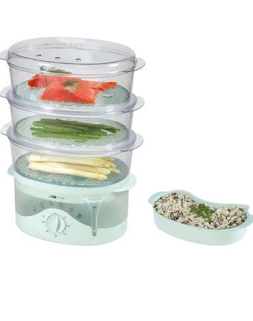 Buxarlı bişirici Clatronic, qabların sayı - 4 və daha çox, Yeni, Rayonlara çatdırılma, Ünvandan götürmə, Pulsuz çatdırılma lalafo.az -da Buxarlı bişirici Clatronic, qabların sayı - 4 və daha çox, Yeni, Rayonlara çatdırılma, Ünvandan götürmə, Pulsuz çatdırılma