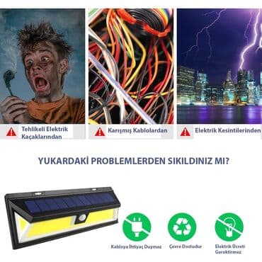 Günəş ☀️⛅ enerjisi ilə işləyən sensorlu işıq lampa fasad divar önü lalafo.az -da Günəş ☀️⛅ enerjisi ilə işləyən sensorlu işıq lampa fasad divar önü