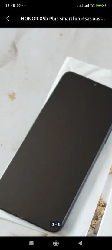 Honor X5b Plus, rəng - Qara, İki sim kartlı lalafo.az -da Honor X5b Plus, rəng - Qara, İki sim kartlı
