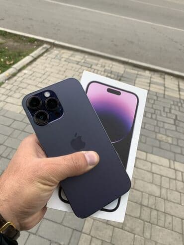 IPhone 14 Pro Max, 128 GB, Deep Purple, Sənədlərlə, Face ID, Simsiz şarj lalafo.az -da IPhone 14 Pro Max, 128 GB, Deep Purple, Sənədlərlə, Face ID, Simsiz şarj
