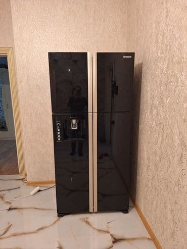 İşlənmiş 4 qapılı Hitachi Soyuducu Satılır, rəng - Qara, Dispenserli lalafo.az -da İşlənmiş 4 qapılı Hitachi Soyuducu Satılır, rəng - Qara, Dispenserli