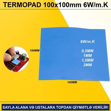 Termopadlar "100x100mm 6watt" SAYLA ALANA VƏ USTALARA TOPDAN QİYMƏTLƏ lalafo.az -da Termopadlar "100x100mm 6watt" SAYLA ALANA VƏ USTALARA TOPDAN QİYMƏTLƏ