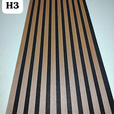 Реечные панели: Dekorativ akustik lamel panellər – H3 modeli - Material: MDF lamellər at lalafo.az — 1 Реечные панели: Dekorativ akustik lamel panellər – H3 modeli - Material: MDF lamellər — 1