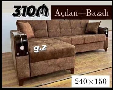 Künc divan, Qonaq otağı üçün, Parça, Bazalı, Açılan lalafo.az -da — 6 Künc divan, Qonaq otağı üçün, Parça, Bazalı, Açılan — 6