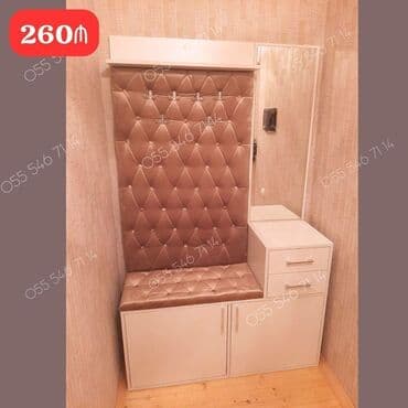 Dəhliz üçün funksional paltar asılqanı və oturacaqlı konsol mebeli lalafo.az -da Dəhliz üçün funksional paltar asılqanı və oturacaqlı konsol mebeli