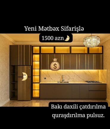 Mətbəx mebeli sifarişlə hazırlanır lalafo.az -da Mətbəx mebeli sifarişlə hazırlanır