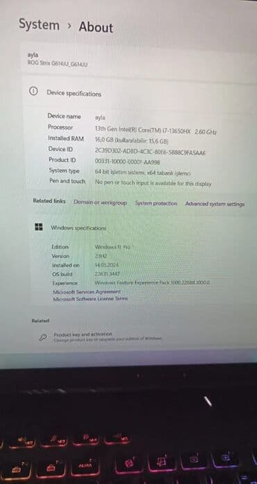 ASUS ROG Strix G614JU (G614JU_G614JU) oyun noutbuku Əsas lalafo.az -da ASUS ROG Strix G614JU (G614JU_G614JU) oyun noutbuku Əsas