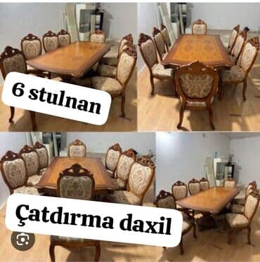 *Malaziya stol ve 6 stulu.catdirilma daxil 530 AZN.* Kresloları lalafo.az -da *Malaziya stol ve 6 stulu.catdirilma daxil 530 AZN.* Kresloları