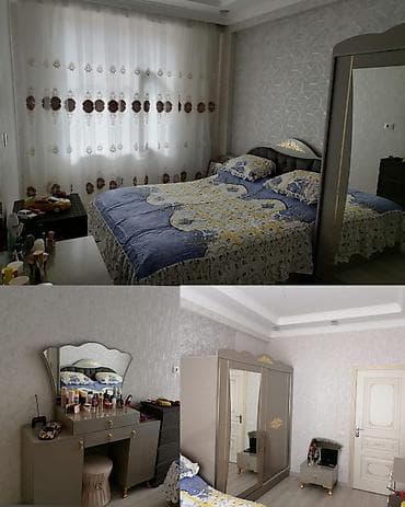Двуспальная кровать, Трюмо, Шкаф, 2 тумбы, Б/у at lalafo.az Двуспальная кровать, Трюмо, Шкаф, 2 тумбы, Б/у