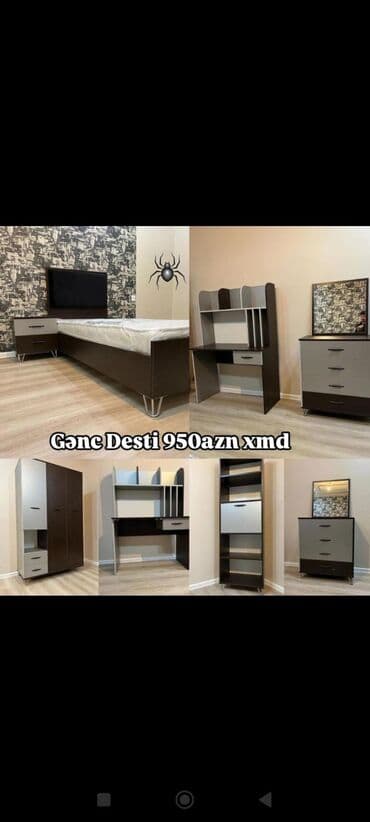 Oğlan və qız üçün, Yeni, Təknəfərlik çarpayı, Yazı masası, Dolab, Termo lalafo.az -da Oğlan və qız üçün, Yeni, Təknəfərlik çarpayı, Yazı masası, Dolab, Termo