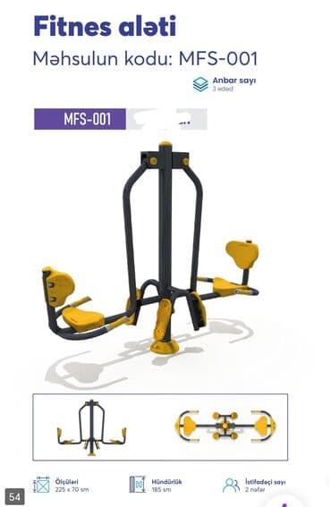 Dəbilqələr: Açıq hava fitnes avadanlıqları – sarı/qrafit rəng palitrası, metal lalafo.az -da — 36 Dəbilqələr: Açıq hava fitnes avadanlıqları – sarı/qrafit rəng palitrası, metal — 36