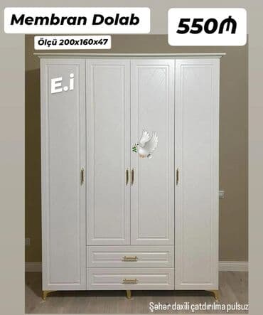 Yeni, Düz dolab, Qarderob, paltar dolabı lalafo.az -da Yeni, Düz dolab, Qarderob, paltar dolabı