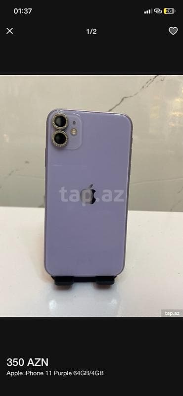 IPhone 11, 64 GB, Face ID lalafo.az -da IPhone 11, 64 GB, Face ID