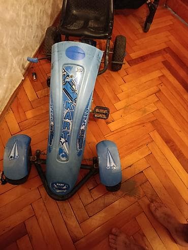 Uşaq pedallı kart (go-kart) - Rəng: mavi, dekorativ “KART / SPEED” lalafo.az -da Uşaq pedallı kart (go-kart) - Rəng: mavi, dekorativ “KART / SPEED”
