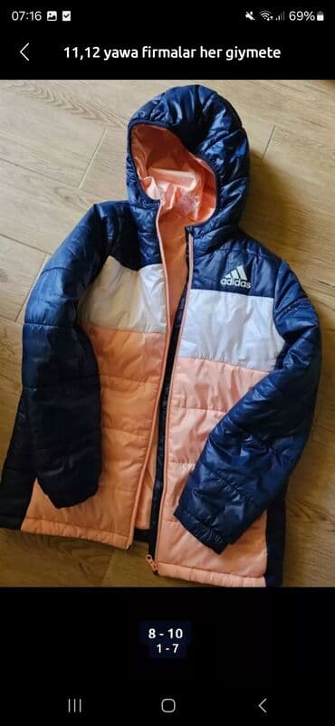 Kurtka, Uniseks, 10 - 12 yaş, Adidas lalafo.az -da Kurtka, Uniseks, 10 - 12 yaş, Adidas