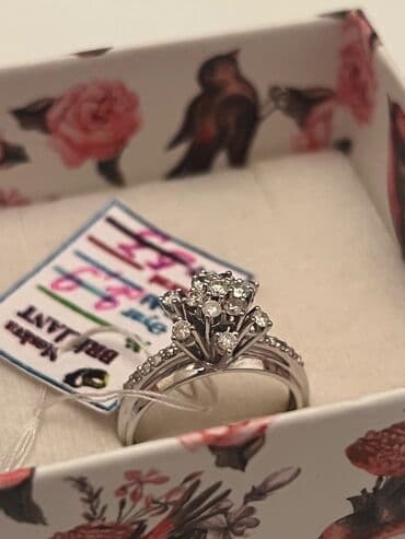 Nişan, Üzük, Ağ qızıl, 585 Əyar, Brilyant lalafo.az -da Nişan, Üzük, Ağ qızıl, 585 Əyar, Brilyant