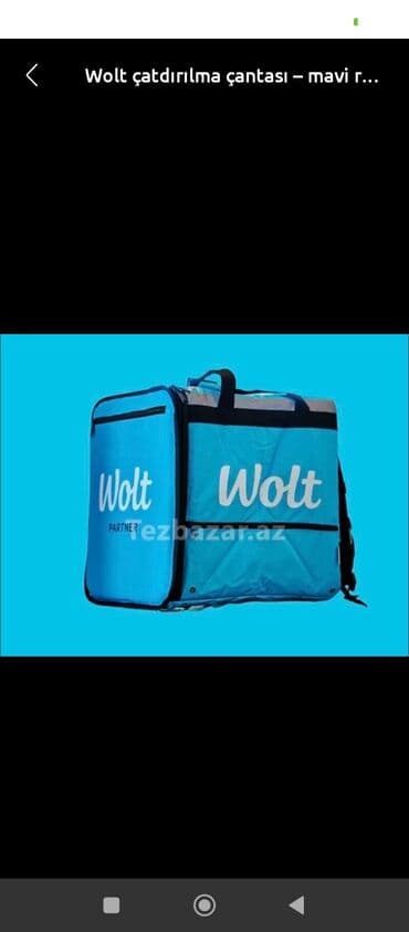 Wolt canta yenidir lalafo.az -da Wolt canta yenidir