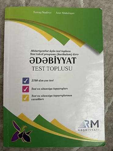 Ədəbiyyat RM test toplusu,səliqelidir,heç bir zedesi yoxdur, 13,8₼ lalafo.az -da Ədəbiyyat RM test toplusu,səliqelidir,heç bir zedesi yoxdur, 13,8₼