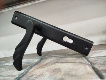 İki tərəfli qapı dəstəyi və uzunsov dekorativ planqa - Material lalafo.az -da İki tərəfli qapı dəstəyi və uzunsov dekorativ planqa - Material