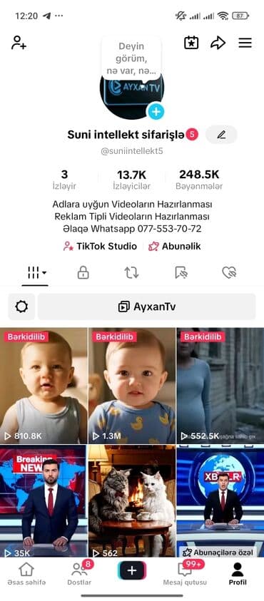 Video çəkiliş | Video reklama lalafo.az -da Video çəkiliş | Video reklama