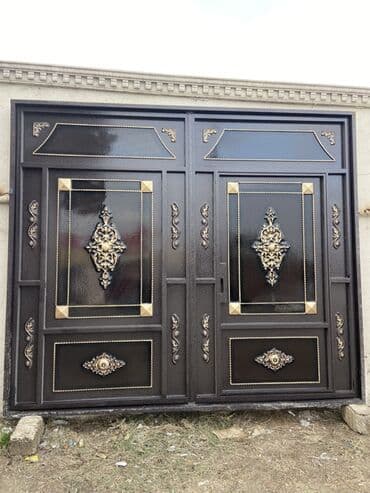 Həyət darvazaları: Dəmir Həyət darvazası, Yana açılan, Mexaniki, Qapı ilə, rəng - Qara, Kredit yoxdur lalafo.az -da — 3 Həyət darvazaları: Dəmir Həyət darvazası, Yana açılan, Mexaniki, Qapı ilə, rəng - Qara, Kredit yoxdur — 3