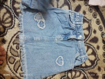 Uşaq geyim və ayaqqabı dəsti 1) Cins ətək-şort: - Açıq mavi denim - lalafo.az -da Uşaq geyim və ayaqqabı dəsti 1) Cins ətək-şort: - Açıq mavi denim -