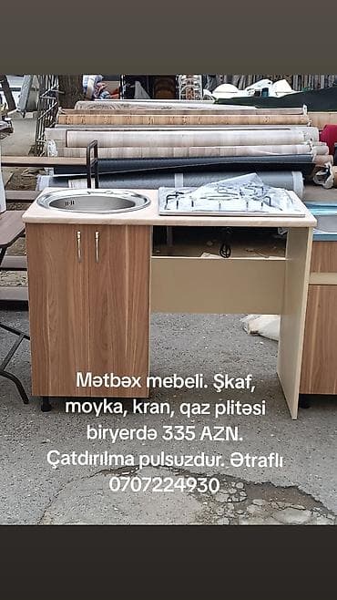 Mətbəx mebeli. Mebel. 1.15 SM ölçüdə. Laminat material. Mebel, moyka lalafo.az -da Mətbəx mebeli. Mebel. 1.15 SM ölçüdə. Laminat material. Mebel, moyka
