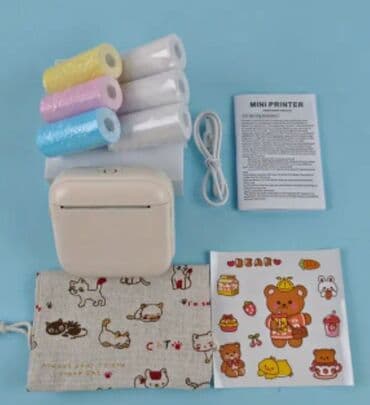 Mini termo printer, çek kağızı üzərinə şəkil rəsm yazı çap edir lalafo.az -da Mini termo printer, çek kağızı üzərinə şəkil rəsm yazı çap edir