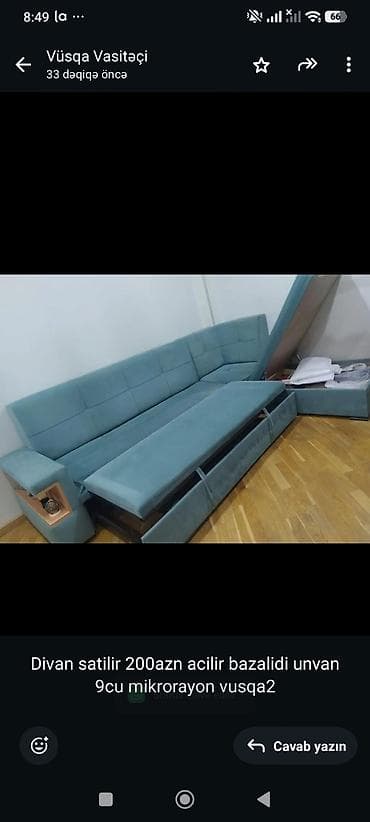 Divan satilir 200azn acilir bazalidi unvan 9cu mikrorayon vusqa2 lalafo.az -da Divan satilir 200azn acilir bazalidi unvan 9cu mikrorayon vusqa2