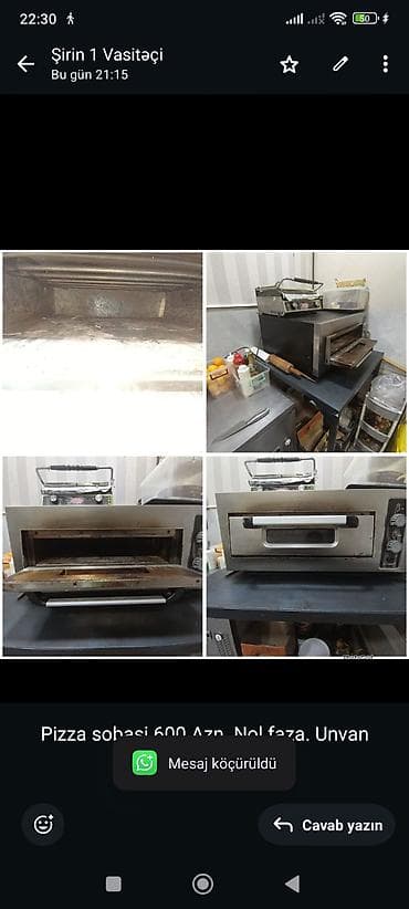 Pizza sobasi 600 Azn. Nol faza. Unvan BAKI. Shirin x.1111 at lalafo.az Pizza sobasi 600 Azn. Nol faza. Unvan BAKI. Shirin x.1111