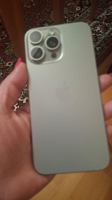 IPhone 15 Pro Max, 1 ТБ, Серебристый, Face ID at lalafo.az IPhone 15 Pro Max, 1 ТБ, Серебристый, Face ID