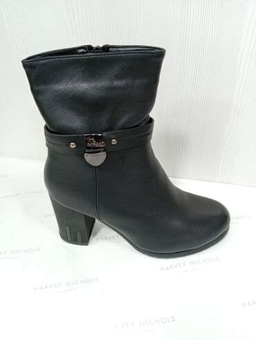 Qadın qış botları – qara rəng - Material: hamar teksturalı süni dəri lalafo.az -da Qadın qış botları – qara rəng - Material: hamar teksturalı süni dəri