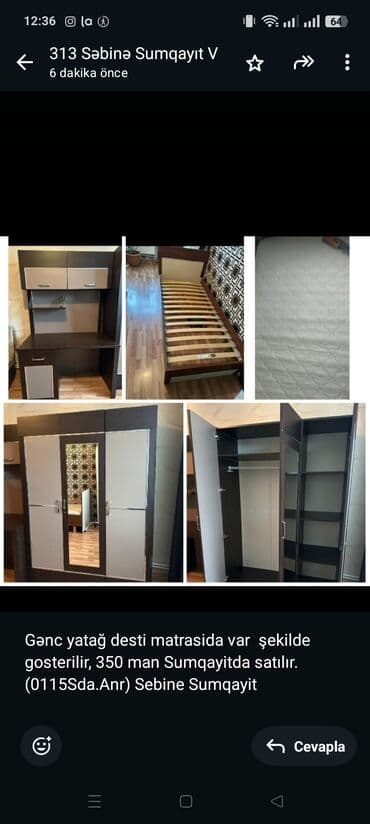 Gənc yatağ desti matrasida var şekilde gosterilir, 350 man Sumqayitda lalafo.az -da Gənc yatağ desti matrasida var şekilde gosterilir, 350 man Sumqayitda