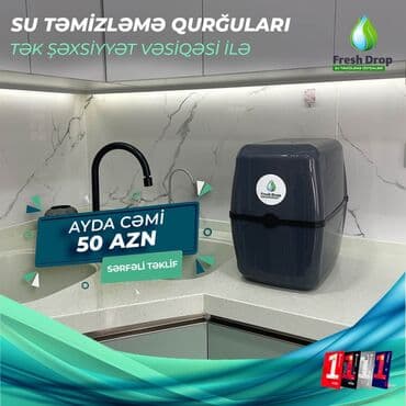 Фильтры для воды: Fresh Drop Su filtrləri. * Tək şəxsiyyət vəsiqəsi ilə, * Hissə-hissə at lalafo.az — 1 Фильтры для воды: Fresh Drop Su filtrləri. * Tək şəxsiyyət vəsiqəsi ilə, * Hissə-hissə — 1