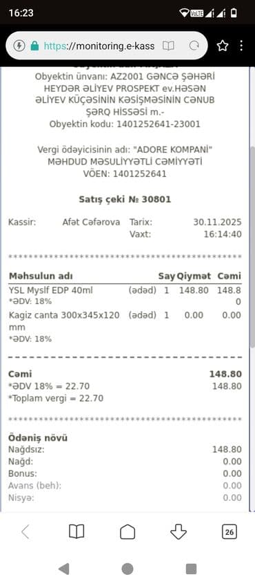 Yves Saint Laurent MYSLF Eau de Parfum – 40 ml - Növ: Eau de Parfum lalafo.az -da Yves Saint Laurent MYSLF Eau de Parfum – 40 ml - Növ: Eau de Parfum