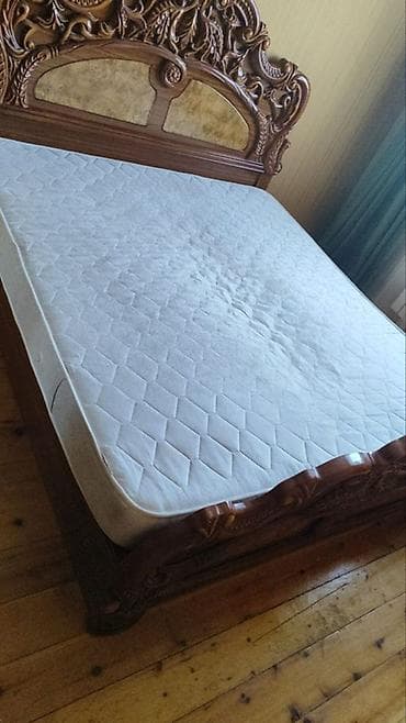 İkinəfərlik çarpayı, Matras ilə, Siyirməsiz lalafo.az -da İkinəfərlik çarpayı, Matras ilə, Siyirməsiz